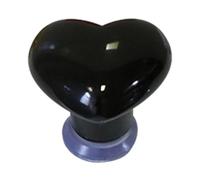 Pulsador de botón de descarga de inodoro - Diseño de cerámica en forma de corazón | Herramienta de descarga de inodoro duradera y repuesto para tanques de inodoro, cajones y manijas de puerta