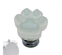 Pulsador de botón de inodoro - Botón luminoso de descarga auxiliar, ayuda de uñas largas con garra de gato, herramienta auxiliar, decoración de baño