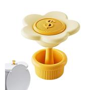 Pulsador de botón de inodoro con forma de flor - 4,5 x 4,5 x 4,5 cm, botón de descarga de inodoro perfumado | Bonito tanque de agua de baño de flores | Botón universal de ABS para salón de uñas