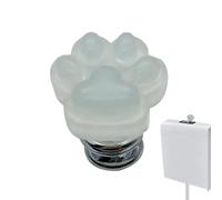 Pulsador de botón de inodoro - Herramienta de descarga resplandeciente, ayudante de baño de uñas largo | Accesorios auxiliares de baño de pata de gato, rubor de luz nocturna -, stick de prensa de