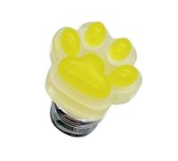 Pulsador de botón de inodoro, pata de gato brillante, herramienta de ayuda para tanque de descarga | Ayuda auxiliar amigable con las uñas, accesorio de decoración de baño, protector universal de botón