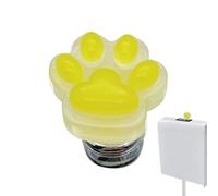 Pulsador de botón para tanque de inodoro - Garra de gato luminosa de resina | Ayuda para botón de descarga, protector de uñas para uñas largas, herramienta auxiliar de baño | Accesorio universal para