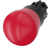 Pulsador de hongos de parada de emergencia Siemens 22 mm redondo rojo 40 mm