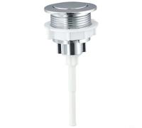 Pulsador de inodoro con construcción de plástico ABS, a prueba de óxido y resistente actuador de tanque de agua en plata, fácil de instalar y adecuado para baños, hoteles y baños públicos