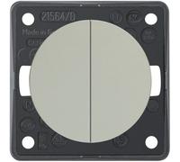 Pulsador de la serie integro de berker 2 contactos na con borne de entrada común cromado mate galvanizado