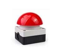 Pulsador de parada de emergencia IP65 92 mm Cabeza de seta 1NO | Actuador tipo seta de 92 mm for activación con la mano o el pie, carcasa IP65 con contacto 1NO(Auto Reset Red)