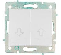 GreenIce Pulsador empotrable de persiana ERP20QC 10A 250V 83x81 mm Blanco