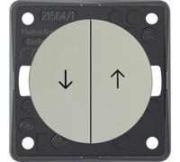 Pulsador de persianas berker integro con flechas de símbolo de impresión acero inoxidable lacado mate