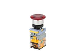 Pulsador de seta con luz parada emergencia reset bloqueo alimentación | 22mm rojo pulsador de seta con luz parada de emergencia reset bloqueo contactos plateados
