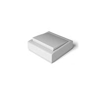 Pulsador de superficie 10A/250V, color blanco, ideal para controlar luces y dispositivos eléctricos en interiores.