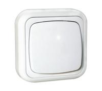 Pulsador Electrico Superficie 10A Blanco