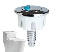 Pulsador del tanque del inodoro, pulsador del inodoro - Botón redondo para inodoro, botón de descarga doble | Botón de inodoro con control por cable, accesorios de sa
