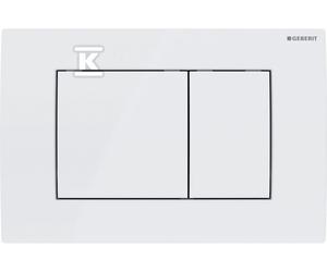 Pulsador descarga Delta30 frontal blanco alpino 115.137.11.1