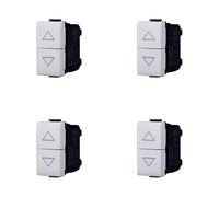 Pulsador doble 1P + 1P NO Bticino Matix compatible con Bticino Matix, color blanco