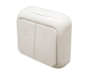Pulsador doble de superficie para control de persianas de 80 × 80 × 30 mm Electro Dh 36.475 8430552140541