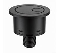 Pulsador Doble Descarga para Cisterna para roca A822505500 Botón Repuesto Ahorro Agua Mecanismo Baño Plata Negro(Matte black)