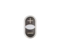 Pulsador doble/+ negro con RMQ Titan 218145