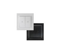 Pulsador Doble para Persianas Automáticas - Color Negro, Control inalámbrico, instalación sencilla, ideal para automatizar ventanas.