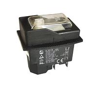 Pulsador electromagnético impermeable para trituradora KEDU KJD16 16 A 240 V 4 pines, blanco (4 pines)
