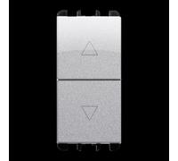 Pulsador enclavado 1P NO+ 1P NO 10A 1 módulo Aluminio Urmet 10139AL
