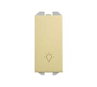 Pulsador estrecho con grabado luzSimon 20001151-097 Simon 270 Bronce