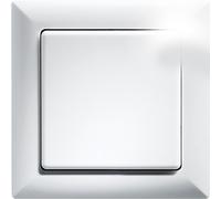 Pulsador inalámbrico Eltako FT55-wg con marco 80x80mm exterior blanco puro