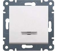 Pulsador ind lum, LUMINA, blanco polar