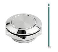 Pulsador Interruptor de Acero Inoxidable Ultraplano IP67 - Interruptor Superficie Pequeño Ø19mm 12V, Pulsador Eléctrico Exterior Decorativo, Ideal para Puerta de Casa y Equipos Electrónicos