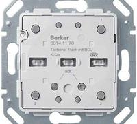 Pulsador KNX con BCU integrada, 1 fase, series berker Q.x/series berker K.x de hager,