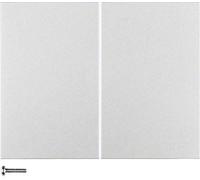 Pulsador KNX radio quicklink doble, serie berker K.5 de hager, aluminio
