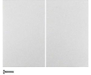 Pulsador KNX radio quicklink doble, serie berker K.5 de hager, aluminio