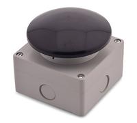 Pulsador manual grueso Pulsador Interruptor Pulsador de hongo Interruptor de pie Parada de emergencia Abrepuertas con zumbador 1NO+1NC Apertura positiva Gris/negro Final de carrera Función IP65