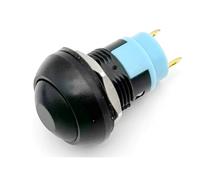 Pulsador Momentáneo Botonera Elevalunas 5/20/100 piezas PBS-33B Mini interruptor de 2 pines, 12 mm, 12 V, 1 A, impermeable, botón pulsador momentáneo, reinicio y bloqueo(Black Locking,5PCS)