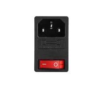 Pulsador Momentáneo Botonera Elevalunas 5 piezas, LED rojo, fusible de 10 A, interruptor basculante eléctrico, enchufe macho, conector hembra(20PCS)
