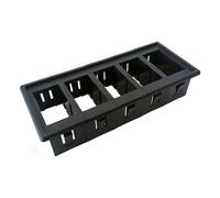 Pulsador Momentáneo Botonera Elevalunas Carcasa de interruptor basculante de posiciones para montaje en panel, accesorios de bricolaje para coche, barco, soportes de bisel recortados(5 Gang)