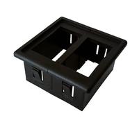 Pulsador Momentáneo Botonera Elevalunas Carcasa de interruptor basculante de posiciones para montaje en panel, accesorios de bricolaje para coche, barco, soportes de bisel recortados(2 Gang)