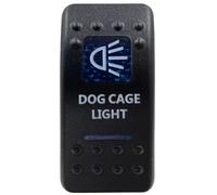 Pulsador Momentáneo Botonera Elevalunas Interruptor basculante LED azul de 5 y 7 pines, encendido y apagado, para coche, barco, estilo ARB, luces interiores, piezas de caravana(Dog Cage Light)
