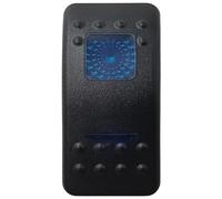 Pulsador Momentáneo Botonera Elevalunas Interruptor basculante LED azul de 5 y 7 pines, encendido y apagado, para coche, barco, estilo ARB, luces interiores, piezas de caravana(Blank)