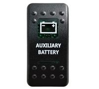 Pulsador Momentáneo Botonera Elevalunas Interruptor basculante para barra de luces LED SPST de 5 pines/DPDT de 7 pines para coche, barco, caravana, repuestos Carling ARB IP68(Auxiliary Battery)