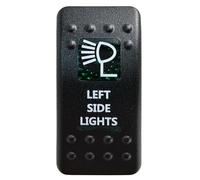 Pulsador Momentáneo Botonera Elevalunas Interruptor basculante para barra de luces LED SPST de 5 pines/DPDT de 7 pines para coche, barco, caravana, repuestos Carling ARB IP68(Left Side Lights)
