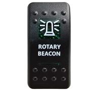 Pulsador Momentáneo Botonera Elevalunas Interruptor basculante para barra de luces LED SPST de 5 pines/DPDT de 7 pines para coche, barco, caravana, repuestos Carling ARB IP68(Rotary Beacon)