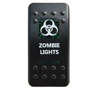 Pulsador Momentáneo Botonera Elevalunas Interruptor basculante para barra de luces LED SPST de 5 pines/DPDT de 7 pines para coche, barco, caravana, repuestos Carling ARB IP68(Zombie Lights)