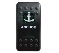 Pulsador Momentáneo Botonera Elevalunas Interruptor basculante para barra de luces LED SPST de 5 pines/DPDT de 7 pines para coche, barco, caravana, repuestos Carling ARB IP68(Anchor)