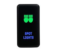 Pulsador Momentáneo Botonera Elevalunas Interruptor botón pulsador único con LED cable 12 V, compatible con Land Cruiser 75, 76 y 78, Hilux(43)