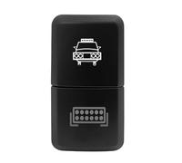 Pulsador Momentáneo Botonera Elevalunas Interruptor de botón doble de 12 V con LED verde/azul, compatible con Toyota 4Runner, FJ Cruiser, Land Cruiser, Hilux, RAV4, Prado 100/120.(42)