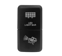 Pulsador Momentáneo Botonera Elevalunas Interruptor de botón doble de 12 V con LED verde/azul, compatible con Toyota 4Runner, FJ Cruiser, Land Cruiser, Hilux, RAV4, Prado 100/120.(17)