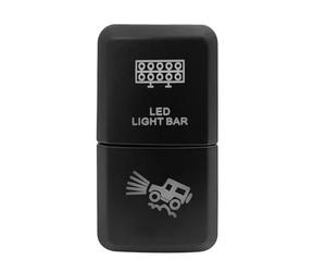Pulsador Momentáneo Botonera Elevalunas Interruptor de botón doble de 12 V con LED verde/azul, compatible con Toyota 4Runner, FJ Cruiser, Land Cruiser, Hilux, RAV4, Prado 100/120.(17)