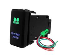 Pulsador Momentáneo Botonera Elevalunas Interruptor de encendido, barra de luces LED para coche, compresor, auxiliar de encendido y apagado, compatible con Toyota Tacoma, FJ Cruiser(Reverse Lights)