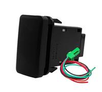 Pulsador Momentáneo Botonera Elevalunas Interruptor de encendido, barra de luces LED para coche, compresor, auxiliar de encendido y apagado, compatible con Toyota Tacoma, FJ Cruiser(BLANK-ON OFF)