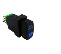 Pulsador Momentáneo Botonera Elevalunas Interruptor pulsador LED azul de 12 V para luces de conducción traseras, compatible con Mitsubishi Pajero Triton ML MN Pajero Eclipse Gallant(Rear Lights)